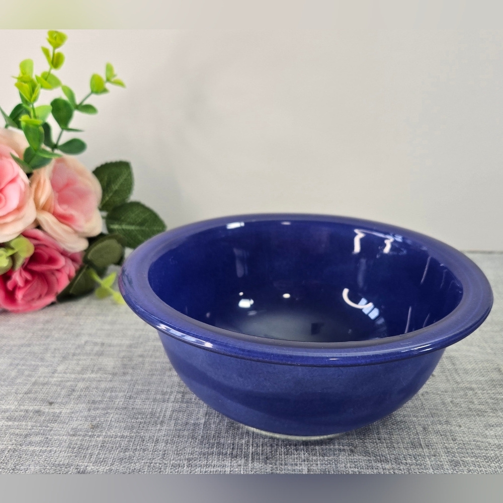 Pyrex‎ 7" #322 Dark Blue Rainbow Mixing Nesting Bowl 1 L